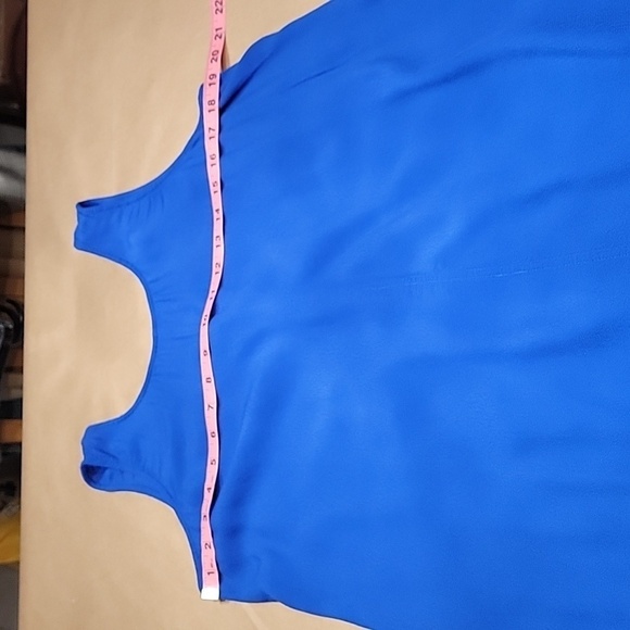 Madewell Size L Royal Blue Lakeshore Button-Back Shift Dress, Sleeveless, GUC - Picture 7 of 13